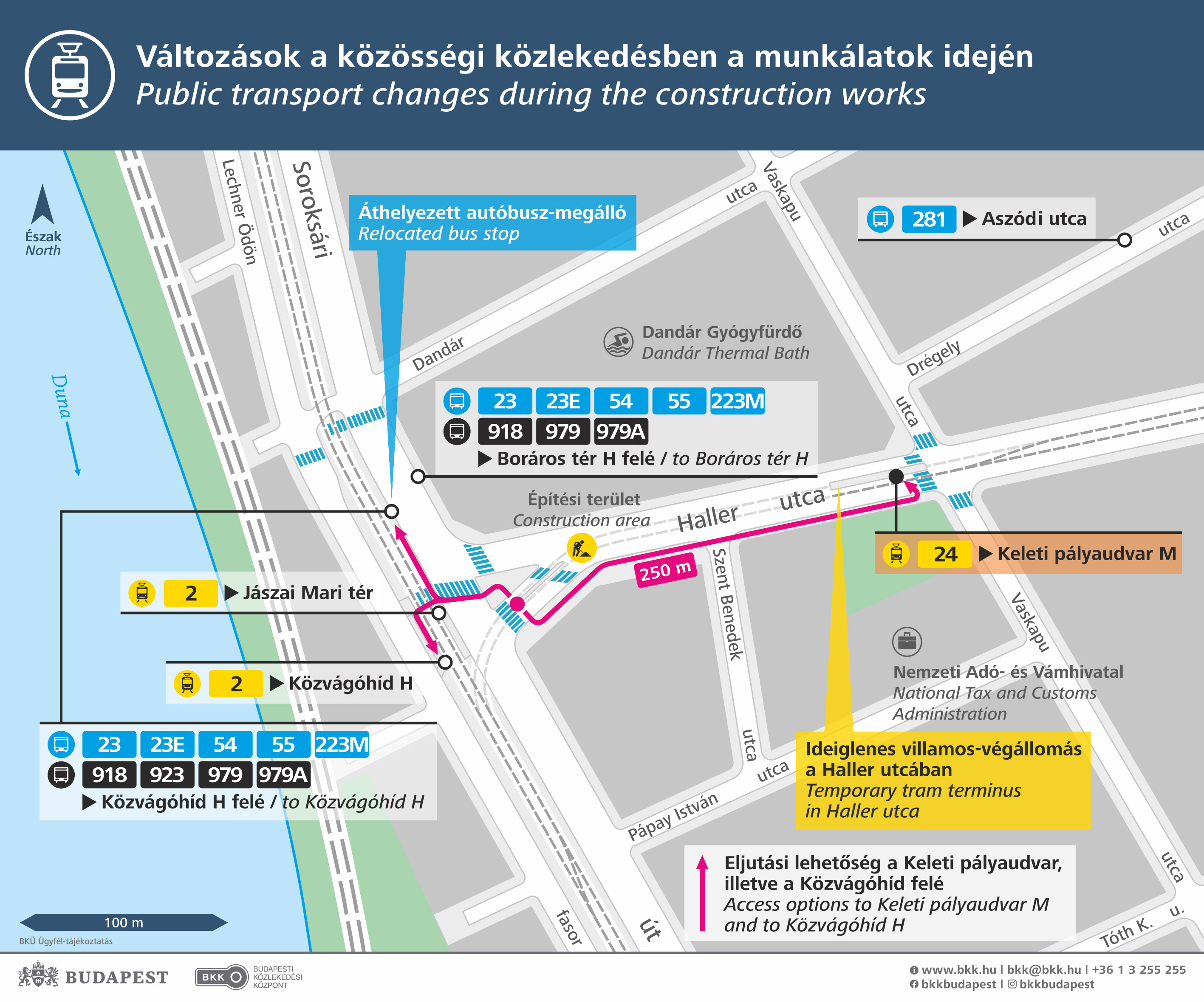 Új villamosvágány miatt jönnek lezárások Pesten 1