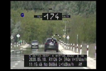 Ittasan tépett majd' 180-nal a csongrádi ámokfutó