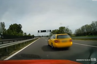 Elgurult a gyógyszer a taxisnál, az M2-esen büntetőfékezett