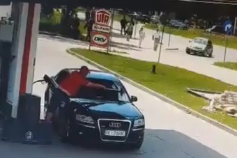 Egy audis úgy amortizálta le a benzinkutat, mint senki