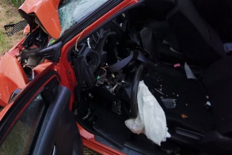 Így néz ki, amikor egy BMW és egy Suzuki frontálisan ütközik