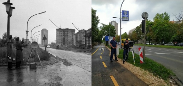 Így mérték a sebességet a rendőrök 50 éve Miskolcon 1