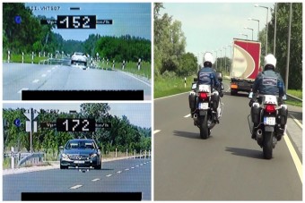 Végigmentek a rendőrök az 55-ös úton, pár óra alatt 147 büntetést osztottak ki