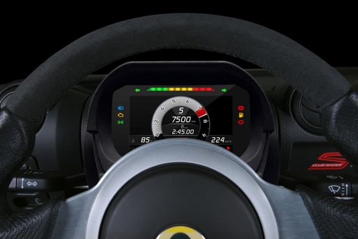 Több mint 4000 versenypályát tud a Lotus digitális műszeregysége