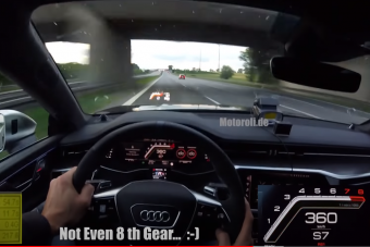 360 km/óra felett vette el a gázt az új Audi RS7 sofőrje