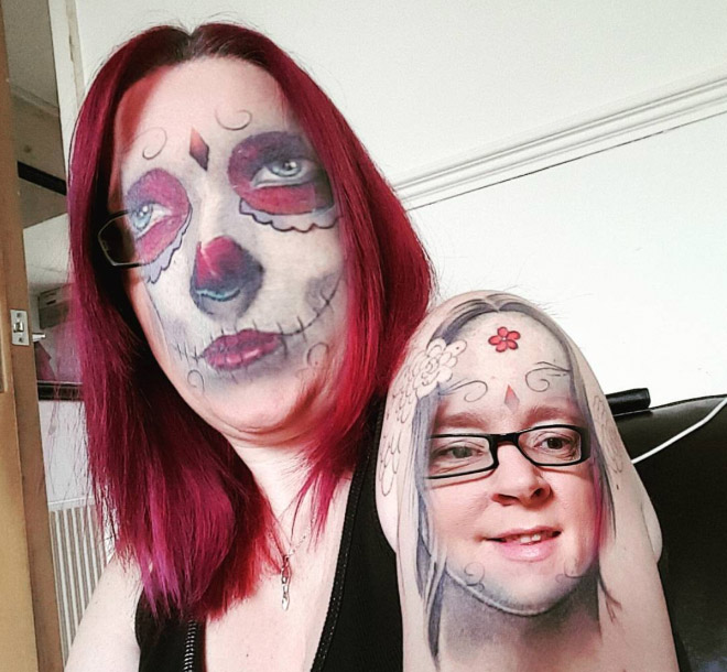 Rámálomba illő eredményt hoz, ha arcot cserélő appot tetoválással használunk 15