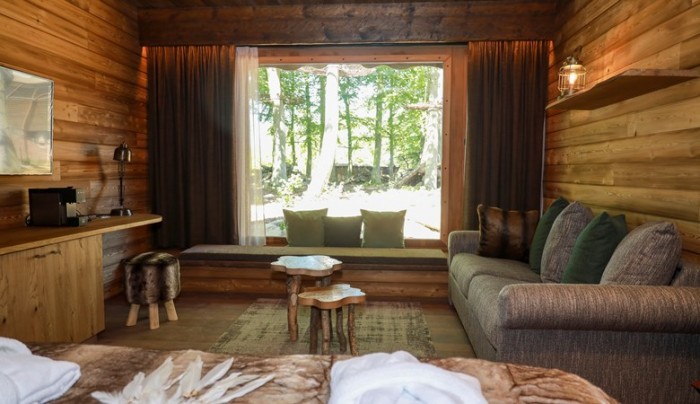 Rozmárok figyelnek alvás közben az állatkerti szálláson 6