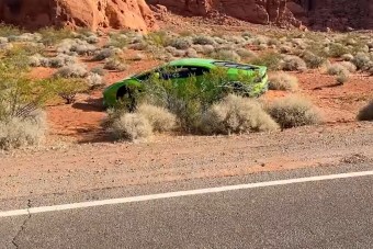 Elhagyott Lamborghinit találtak a nevadai sivatagban