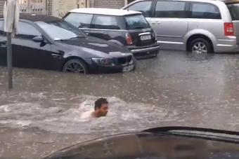 Szürreális videók kerültek elő a hét eleji hatalmas esőzésről