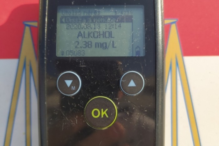 Ittasan vezetett a rendőrségre az észlény borsodi autós