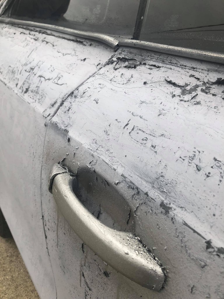 Barbár tuning tette teljesen tönkre ennek az Audinak a fényezését 4