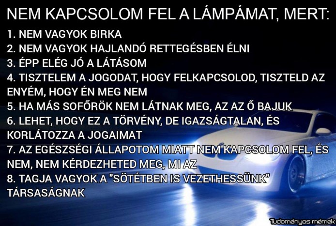 Én ezért nem kapcsolom fel a lámpát! – a maszk- és vírustagadás vonalán indulva 1