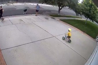 Egy bringás hátulgombolós mindig tett egy kört a szomszéd garázsbehajtóján, erre a ház tulaja húzott egy hatalmasat