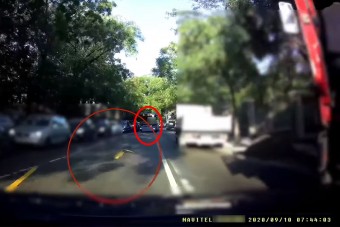 A BKV-buszt sem érdekelte az ideiglenes felfestés