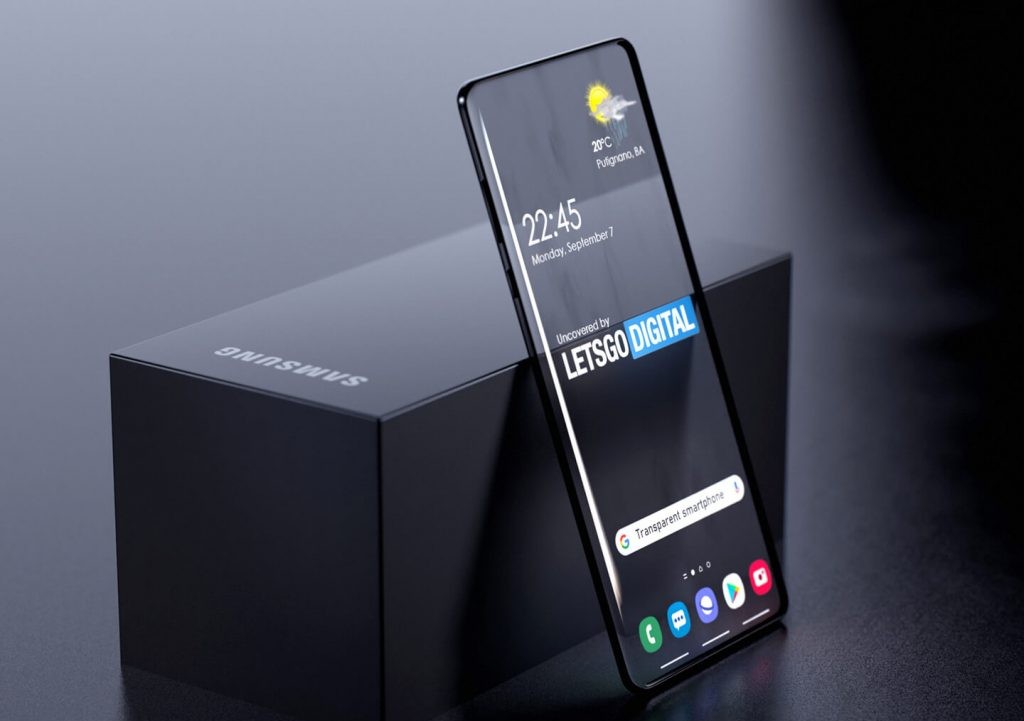 Átlátszó telefonon gondolkodik a Samsung 1