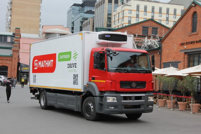 Munkába állt az elektromos Kamaz