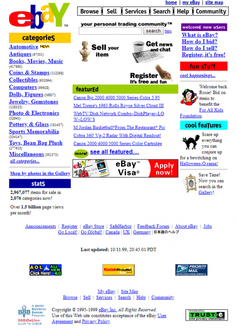 Így néztek ki kedvenc weboldalaid húsz éve 2 Így néztek ki kedvenc weboldalaid húsz éve 2
