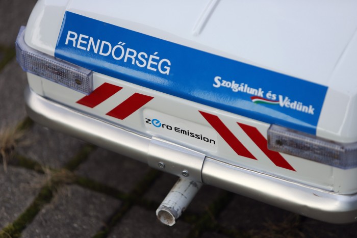 Rendőrautó pedálos Moszkvicsból 81 Rendőrautó pedálos Moszkvicsból 81