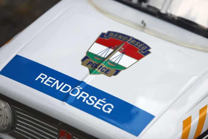 Rendőrautó pedálos Moszkvicsból 77 Rendőrautó pedálos Moszkvicsból 77