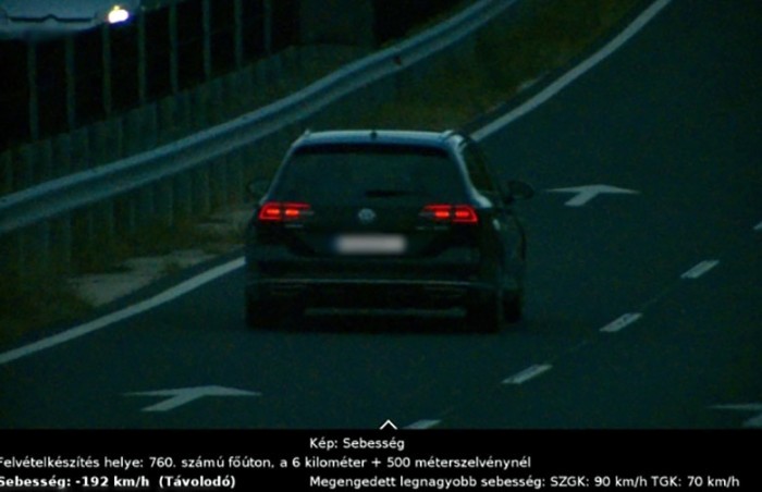 Durva gyorshajtót kaptak el Zala megyében 1