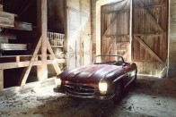 Gyönyörű, patinás 300 SL Roadster bukkant elő a francia pajtából 38