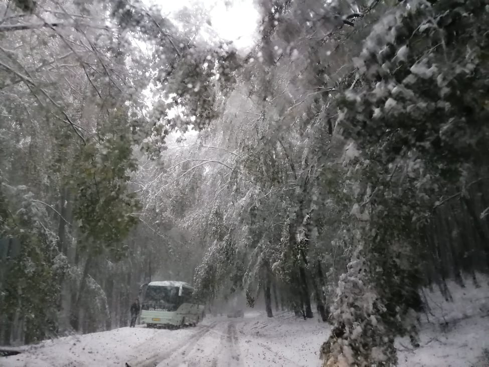 Így borította be az utakat a Mátrában az idény első havazása 5 | Vezess Így borította be az utakat a Mátrában az idény első havazása 5
