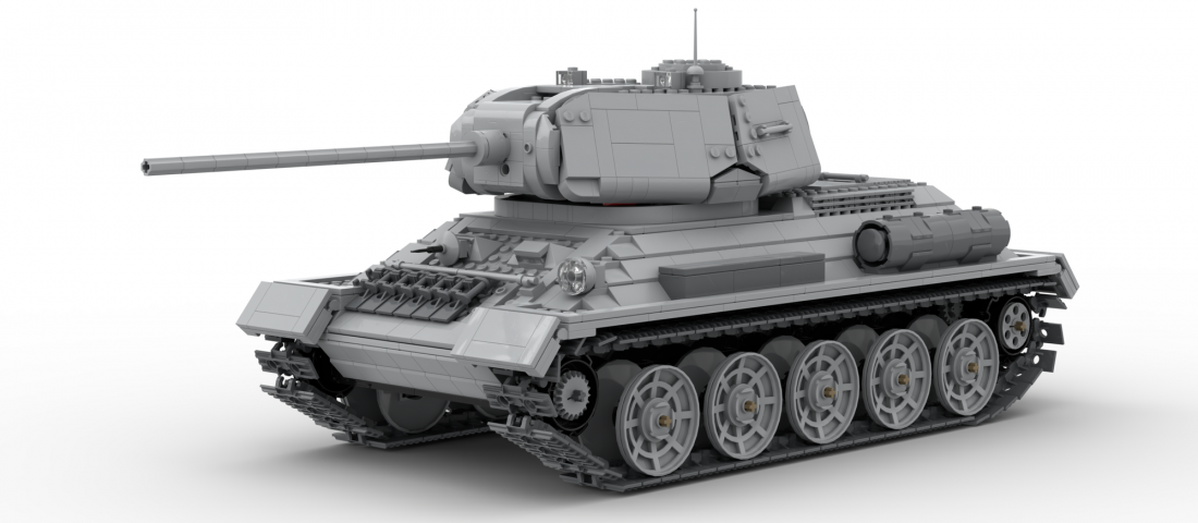 Lőni is tud a legóból összerakott T-34-es