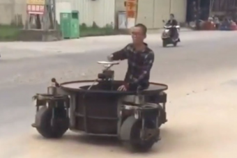 Földöntúli guruló izét épített egy kínai szaki