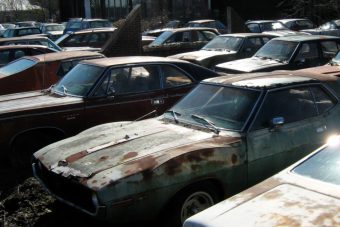 Száz autó rohad egy elhagyott kereskedésben a méteres gazban, és mind eladó