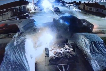 Durva balesetbe torkolló rendőri üldözést vettek videóra