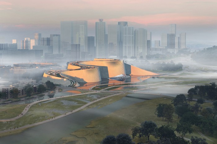 Folyóként kanyarog majd a múzeum épülete 2