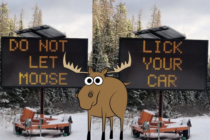 Ez a figyelmeztetőtábla nem vicc, bármennyire is annak tűnik