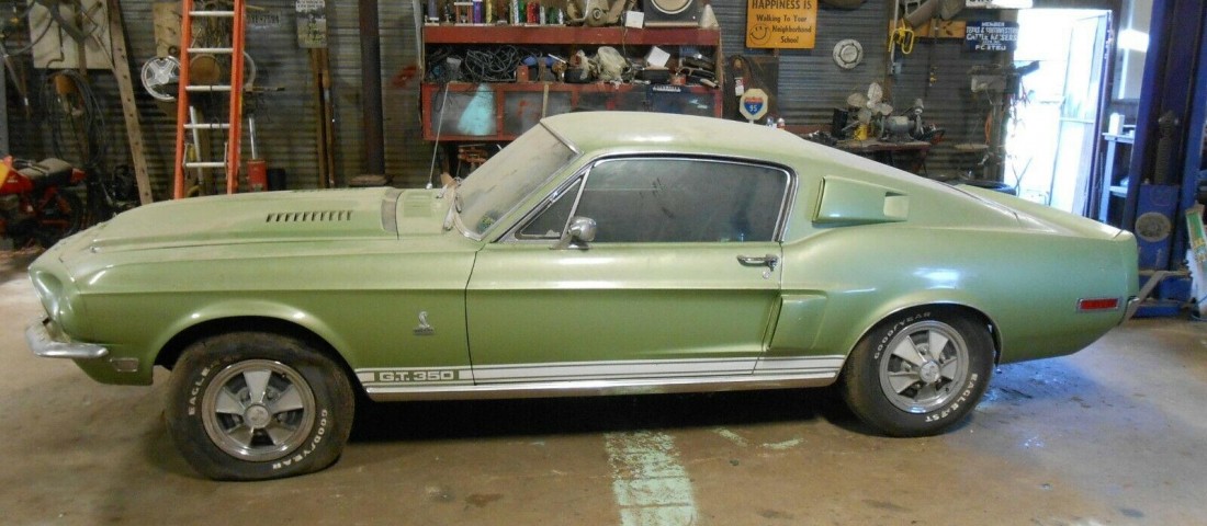 35 évre a pajtába száműzték ezt a Shelbyt, ritka magyarázat van rá