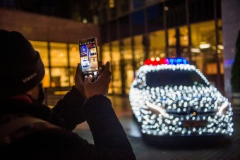 A rendőrautó, ami mindenki arcára mosolyt csal