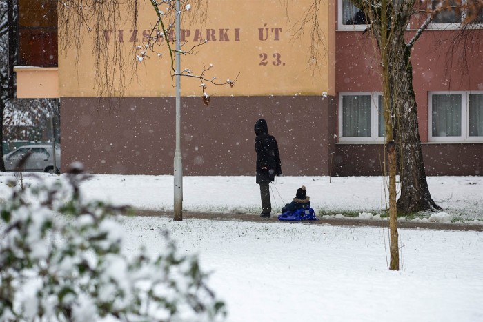 Így borította be a magyar utakat az idei első komoly havazás 7