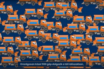 Így és ennyi gépet küld a harcba a hó ellen a Magyar Közút