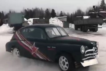 Nézz hóban ralizó Pobedát, ha hiányzik az igazi tél!