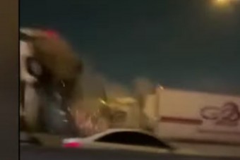 Letaglózó felvételek: 130 autó ütközött, olyan ítéletidő van Texasban