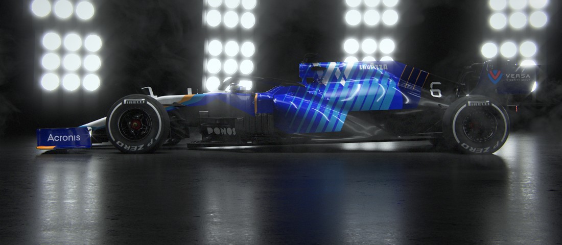 Sokkolt új festésével az F1 sereghajtója