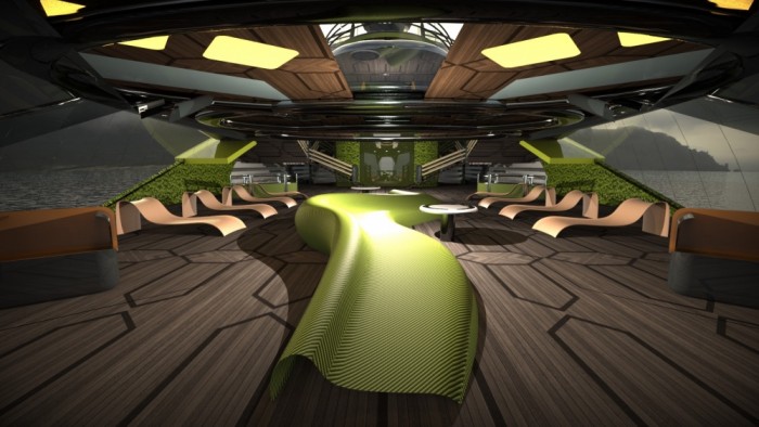 Ez a luxusjacht kívül belül zöld, és nem csak a festése 1