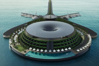 Egyszerre lebeg és forog a jövő luxushotele