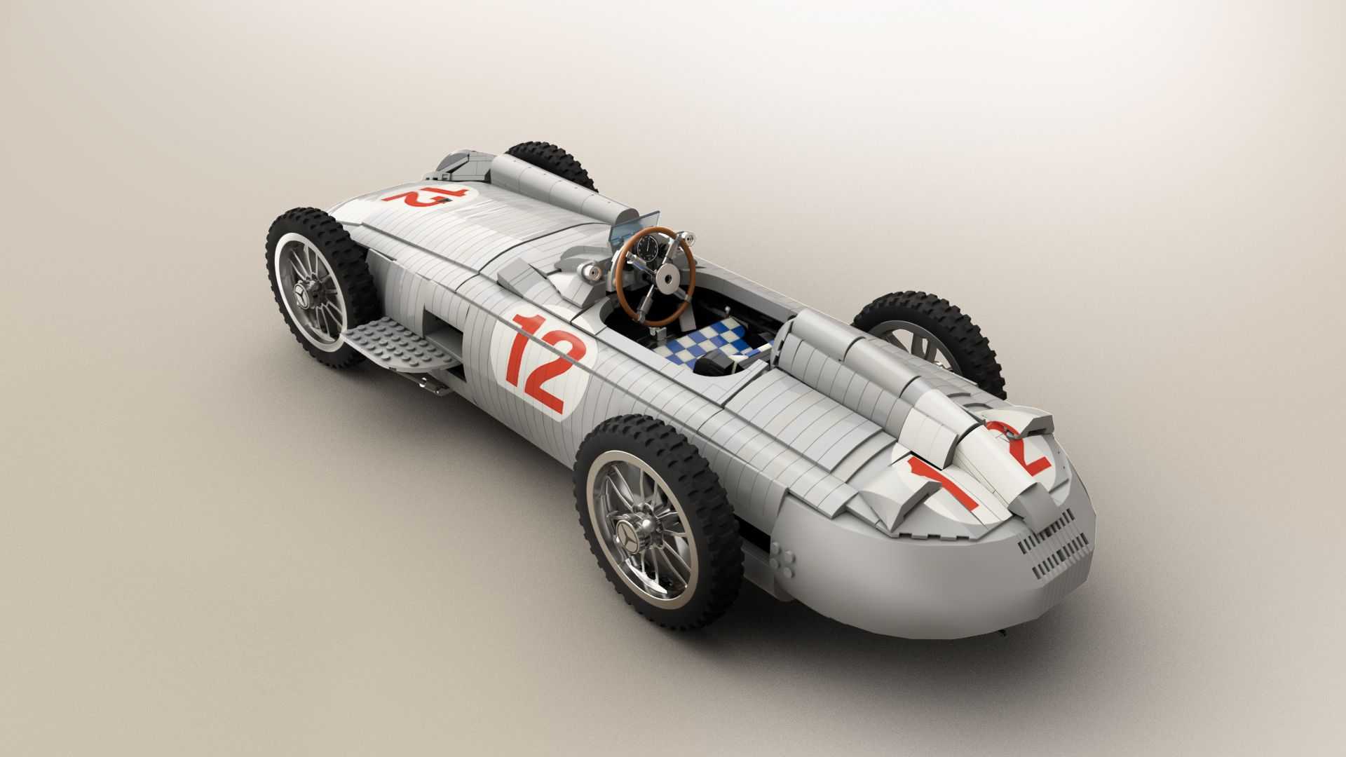Történelmi F1-es Mercedest építettek LEGO-ból 8