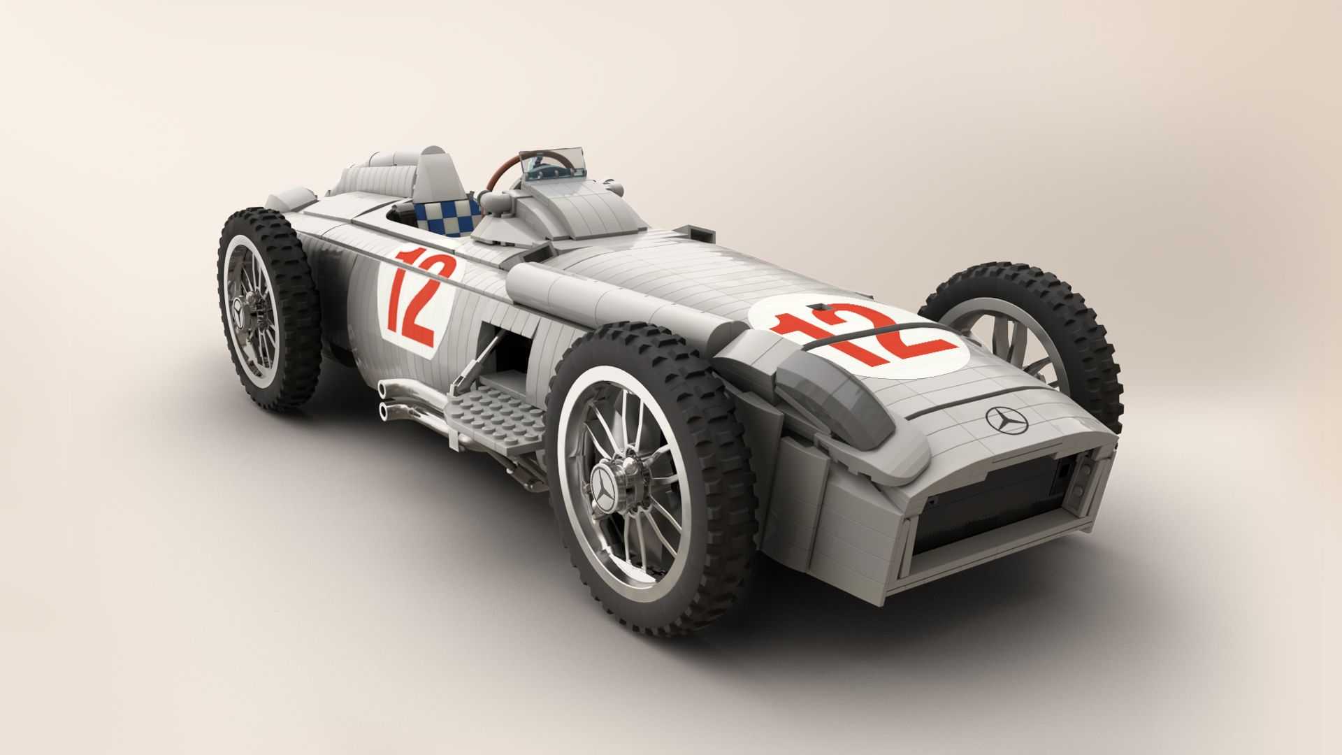 Történelmi F1-es Mercedest építettek LEGO-ból 6