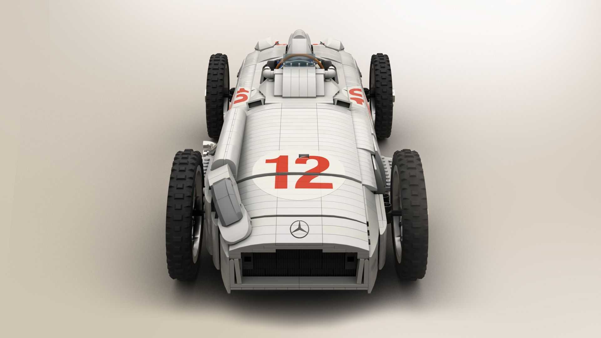 Történelmi F1-es Mercedest építettek LEGO-ból 4