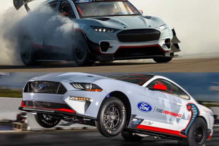 Sokakat biztos lelomboz ez a két, egymás ellen küzdő, 1400 lóerős Ford Mustang