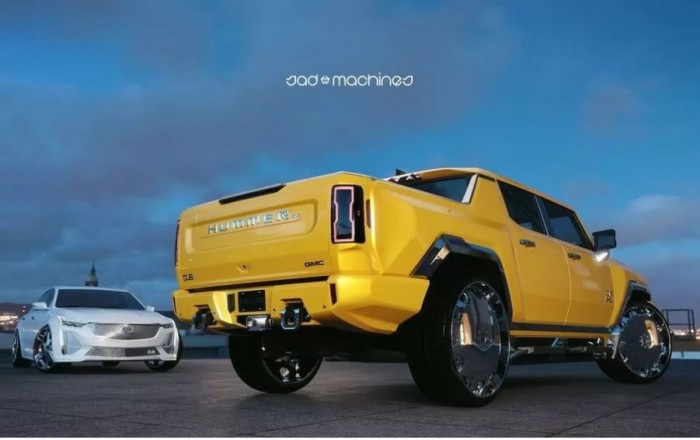 Nézd meg az elektromos Hummert 30 colos krómfelnikkel 3