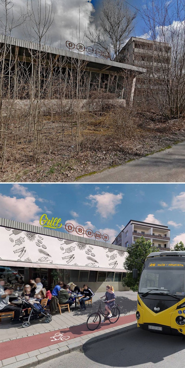 Szellemjárta orosz városokat támaszt fel az ukrán művész, digitálisan 2