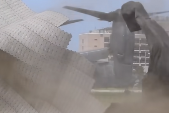 Lebontott egy leszállópályát a különleges amerikai katonai repülőgép