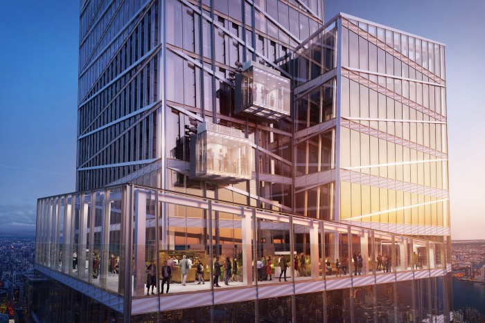 Üvegliftből nyílik csodás kilátás New Yorkra