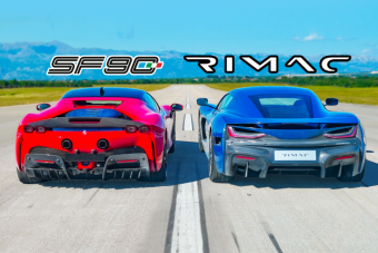 Lazán veri a leggyorsabb Ferrarit a pokoli horvát villanyautó